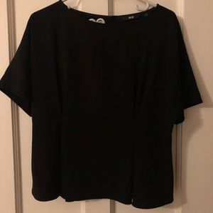 UNIQLO Drape-tuck short sleeve blouse